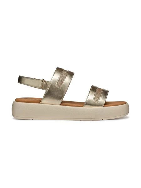 Geox sandale D CAMALEI C cu platforma auriu