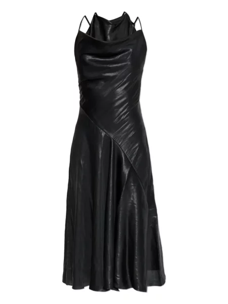 Rochie midi Diesel până la genunchi de costum negru