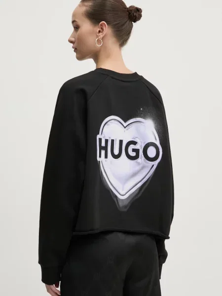 Свитер Hugo с принтом черный
