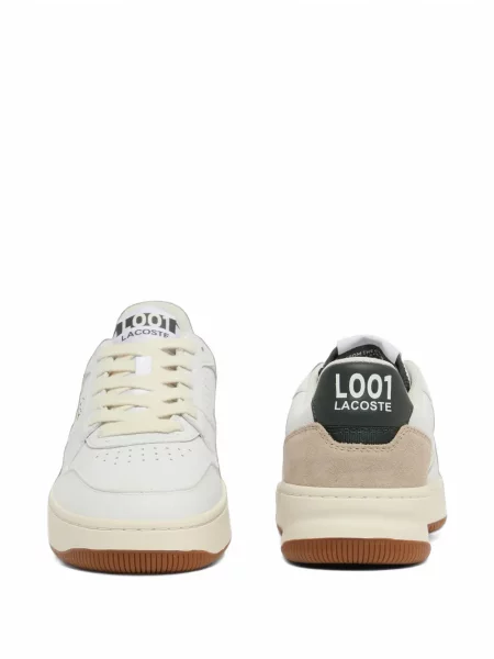 Sneakerși Lacoste din piele alb