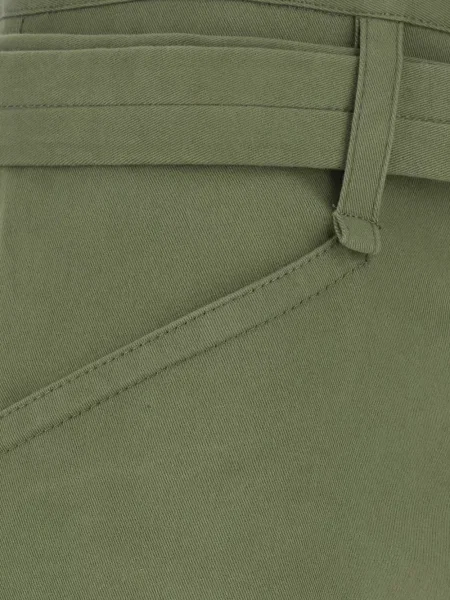 Cu centură pantaloni Semicouture verde