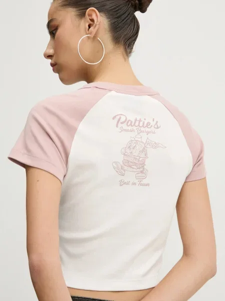 Hugo Blue t-shirt różowy niebieska