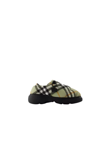 Klapki mules Burberry zielone