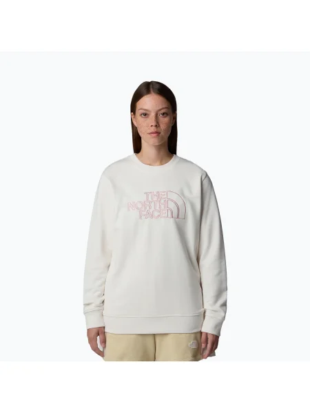 Tricou Drew Peak Light Crew pentru femei The North Face dună alb/roz metalizat alb