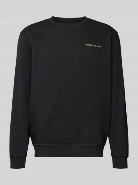 Bluza o kroju regular fit z mieszanki bawełny Tommy Jeans czarna