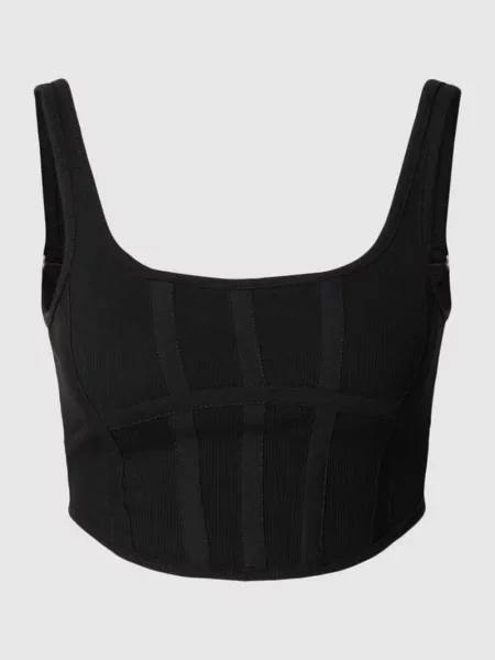 Krótki top Sixth June czarny