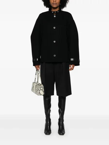 Vlněná bunda Jil Sander černá