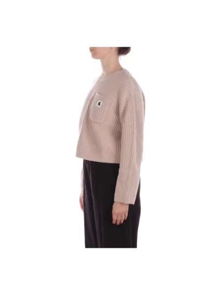 Carhartt WIP sweter z dodatkiem wełny W Mira Sweater ciepły beżowy