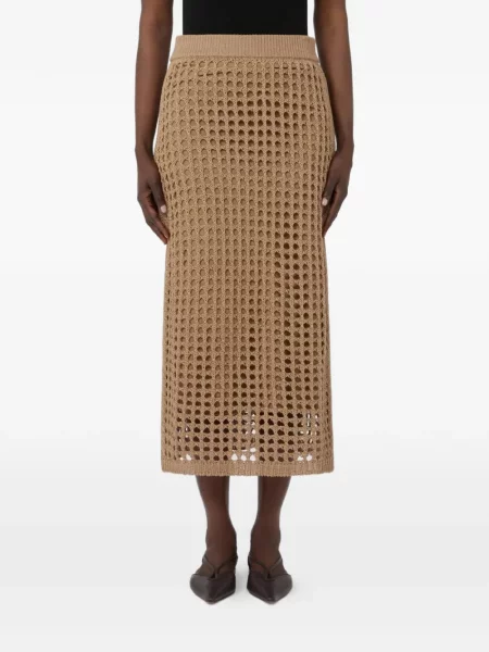 Fustă Max Mara tricotate ajurata