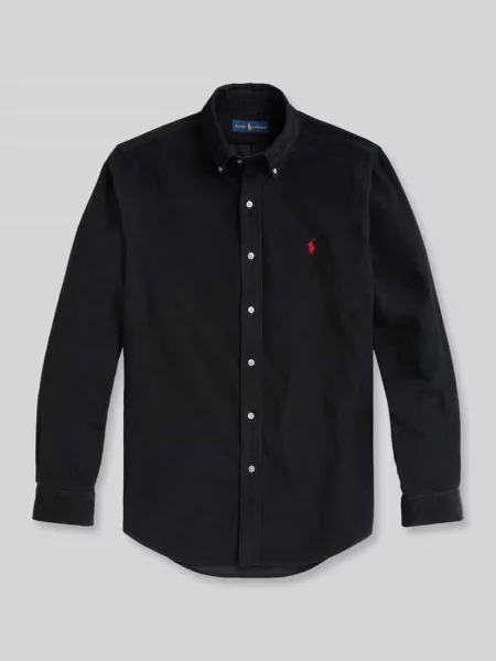 Koszula casualowa o kroju regular fit z czystej bawełny Polo Ralph Lauren czarna
