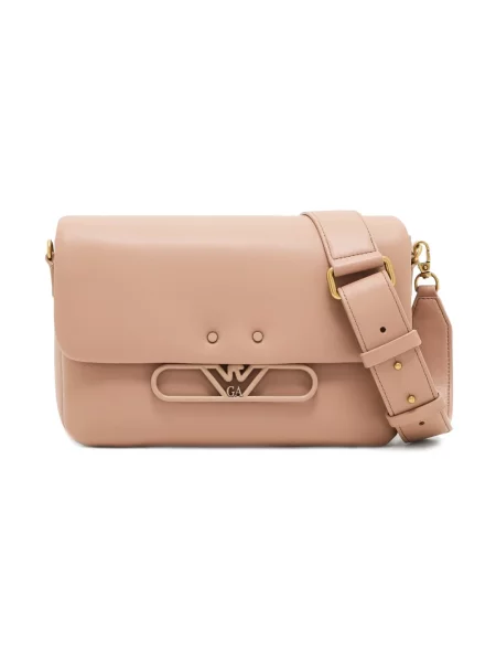 Torebka Emporio Armani skórzana beżowa
