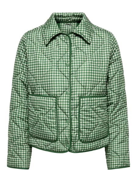 ONLY Geacă de primăvară-toamnă ONLDOTTIE verde alb