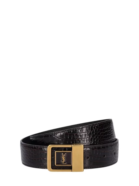 Kožený opasok Saint Laurent