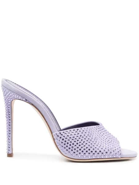 Sandale Paris Texas din piele de cristal violet