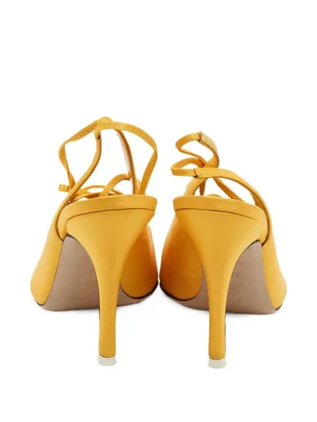 Pantofi cu toc The Attico plic galben