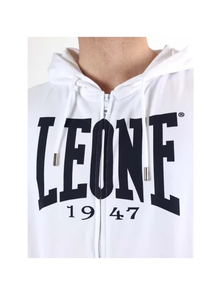 Mikina Leone 1947 bez rukávov s autogramom biela