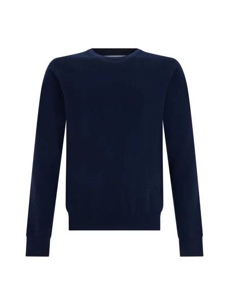 Sweter Comme Des Garcons wełniany niebieski