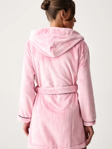 Juicy Couture župan dámsky LOTTLE CREST PLUSH ružová