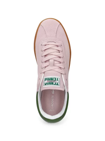 Szarvasbőr sneaker Lacoste autogrammal rózsaszín