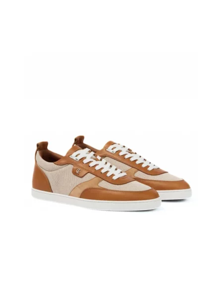 Sneakersy Christian Louboutin brązowe