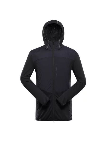 Bluza trekkingowa z kapturem Alpine Pro Zoll czarna