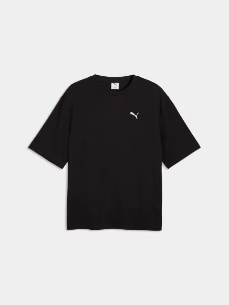 Футболка PUMA Ess Boxy Tee комбінований верх чорний