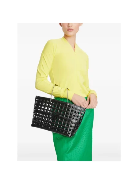 Shopperka Tory Burch skórzana czarna