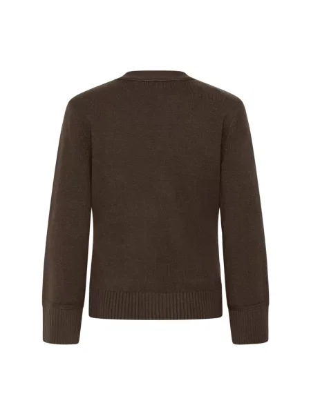 Dzianinowy sweter Saint Tropez brązowy