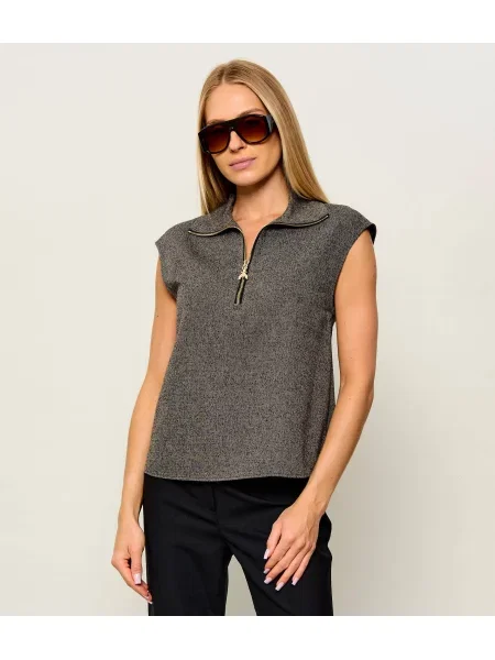 Patrizia Pepe Top | Relaxed fit gri