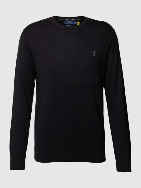 Polo Ralph Lauren Swetry Mężczyzna M Dzianina z okrągłym dekoltem czarny