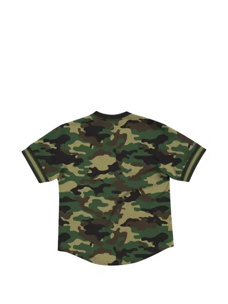 Tricou Mitchell & Ness cu decolteu în V verde