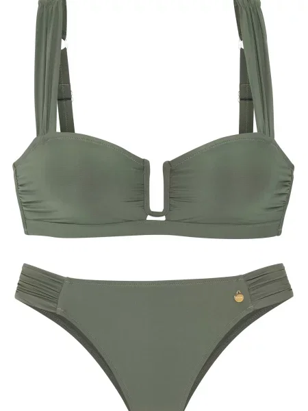 LASCANA Costum de baie două piese oliv