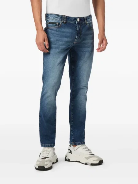 Τζιν Philipp Plein με κέντημα μπλε