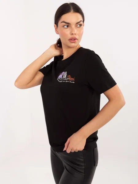 Tricou Eight 2 Nine scurt negru