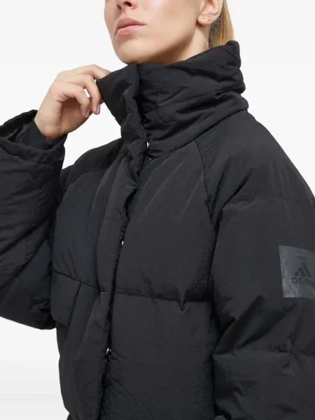 Prugasta parka Adidas s kapuljačom plava
