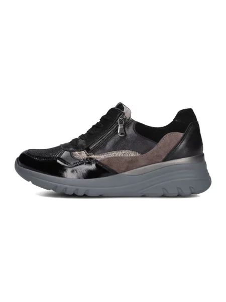 Sneakersy Waldläufer skórzane czarne