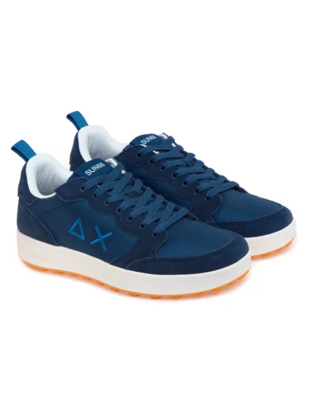 Sneakersy Sun68 zamszowe niebieskie