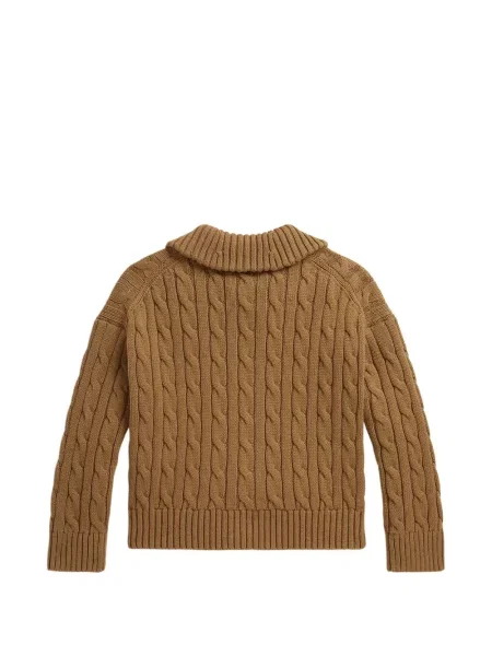 Kardigan dziecięcy Polo Ralph Lauren brązowy