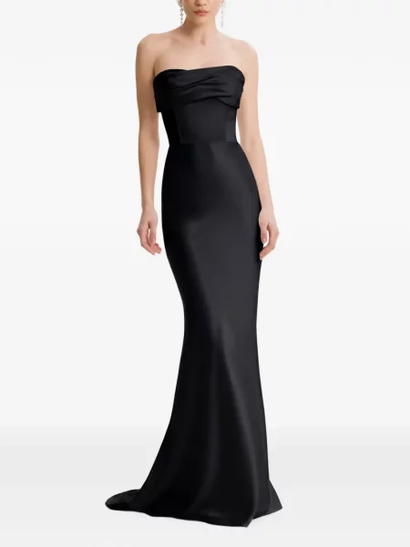 Rochie maxi Framboise fără bretele negru