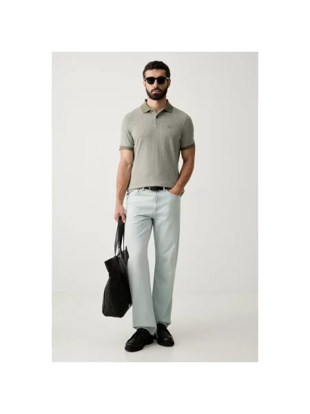 Koszulka polo Barbour zielona