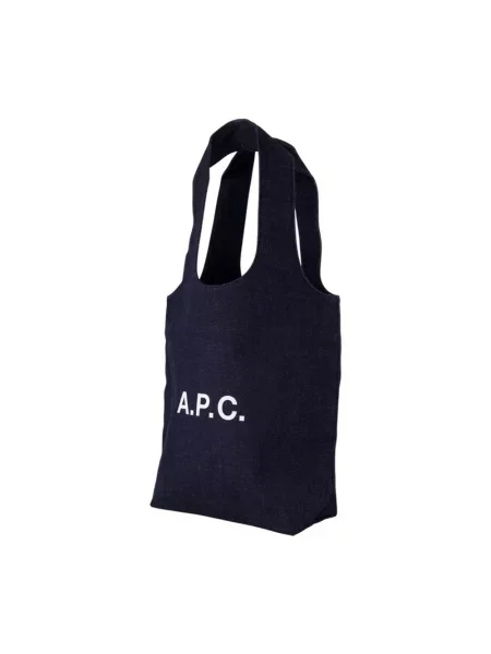 A.P.C. torebka tote ninon small granatowy niebieska