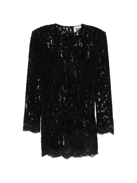 Cu centură rochie mini Aniye By din dantelă negru