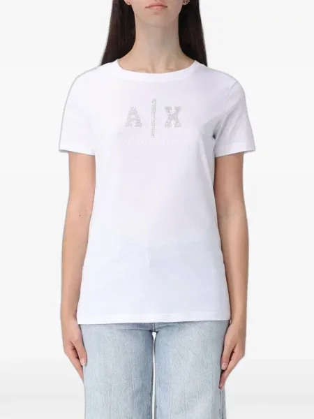 Stras tricou Armani Exchange alb