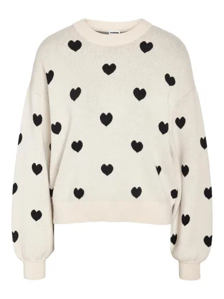 Noisy may Pulover CHARLOTT crem negru