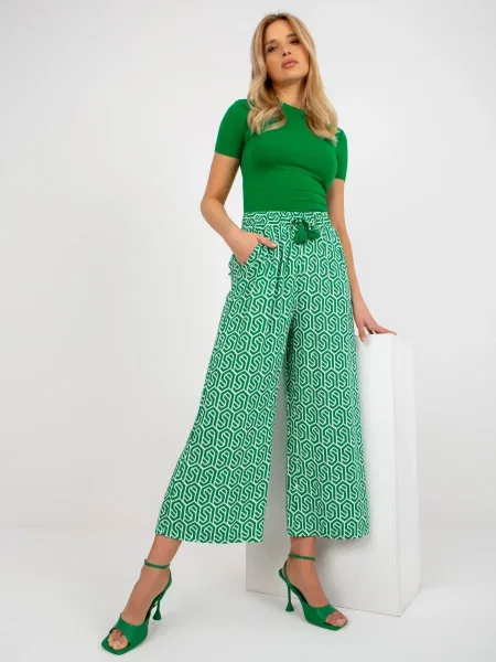 Pantaloni Fashionhunters verde