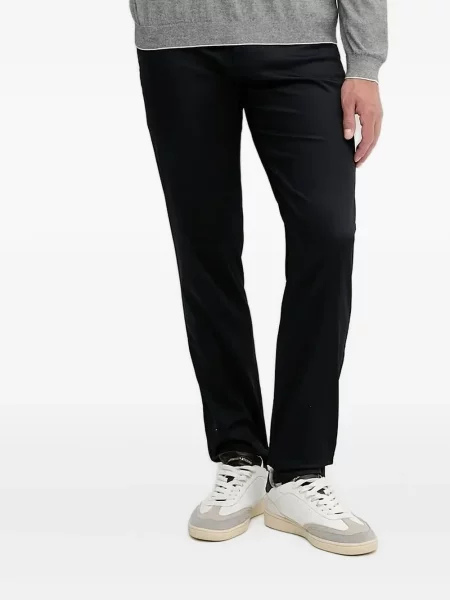 Pantaloni Armani Exchange cu autograf albastru