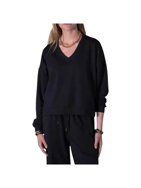 Bluza Anonym Apparel z dekoltem w serek czarna