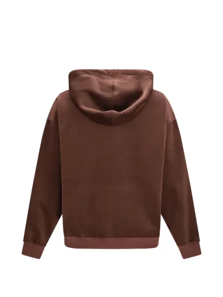 Hanorac cu glugă Y-3 de catifea cord maro