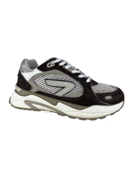 Sneakersy Hub skórzane brązowe
