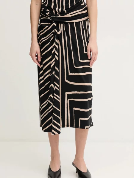 Joseph Ribkoff fustă midi drept negru